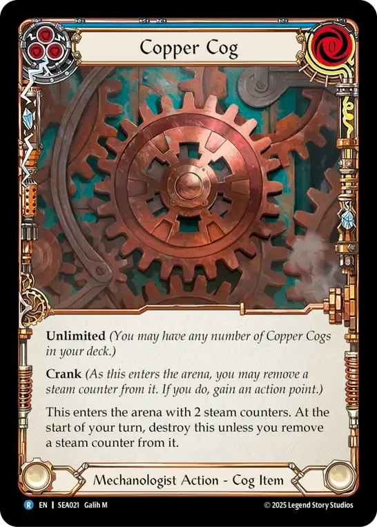 Copper Cog (Blue) — High Seas — Flesh and Blood