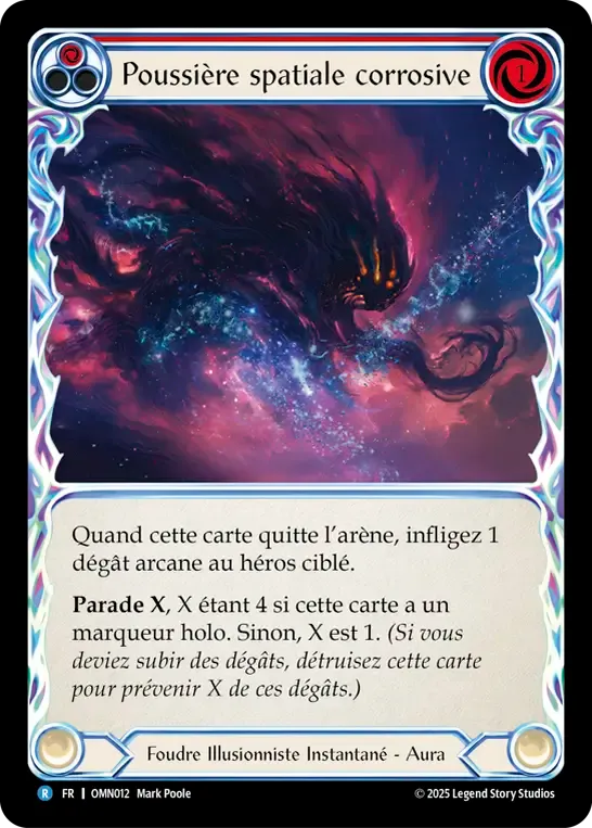 Poussière spatiale corrosive — Omens of the Third Age — Flesh and Blood