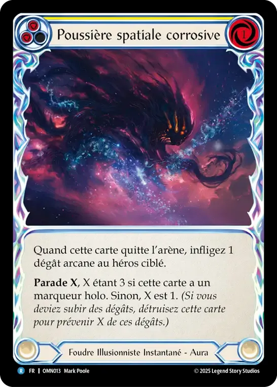 Poussière spatiale corrosive — Omens of the Third Age — Flesh and Blood