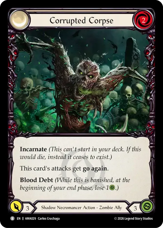 Corrupted Corpse — Armory Deck - Malice, Domina of the Dead — Flesh and Blood