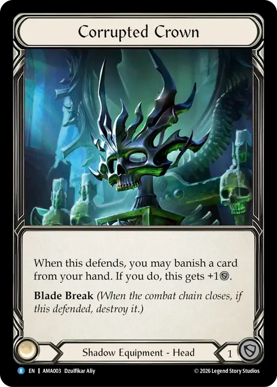 穢れし王冠 — Armory Deck - Malice, Domina of the Dead — Flesh and Blood