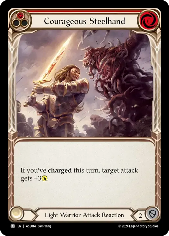 Courageous Steelhand (Red) — Armory Deck - Ser Boltyn, Breaker of Dawn — Flesh and Blood
