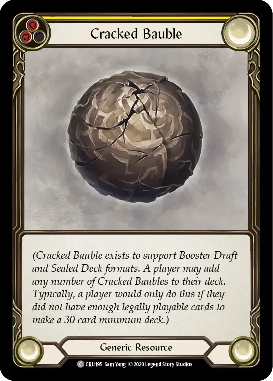 Cracked Bauble (Yellow) — Crucible of War — Flesh and Blood