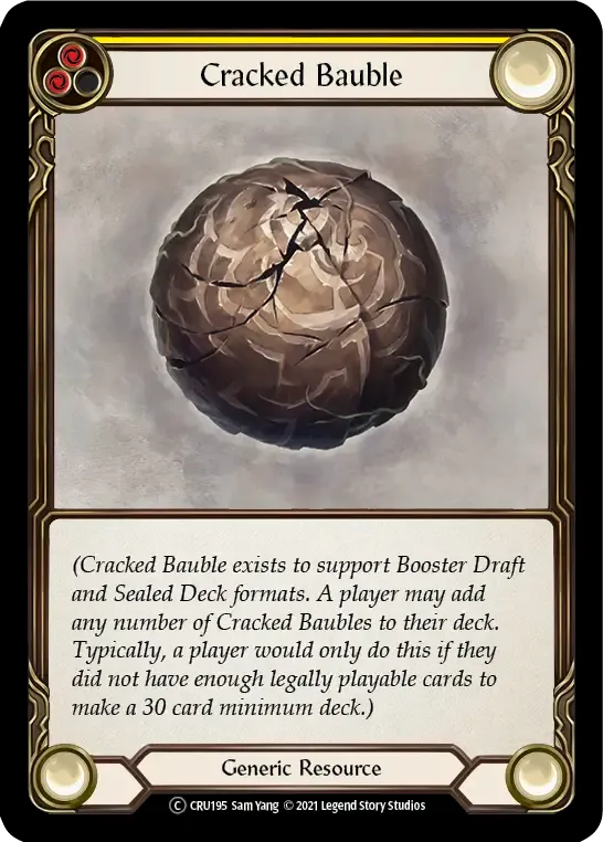 Cracked Bauble (Yellow) — Crucible of War - Unlimited — Flesh and Blood