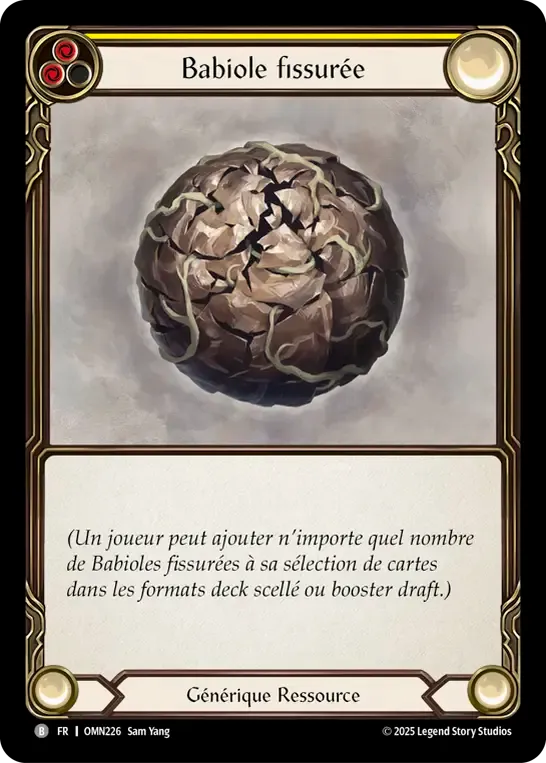 Cracked Bauble (Yellow) from Omens of the Third Age - Flesh and Blood