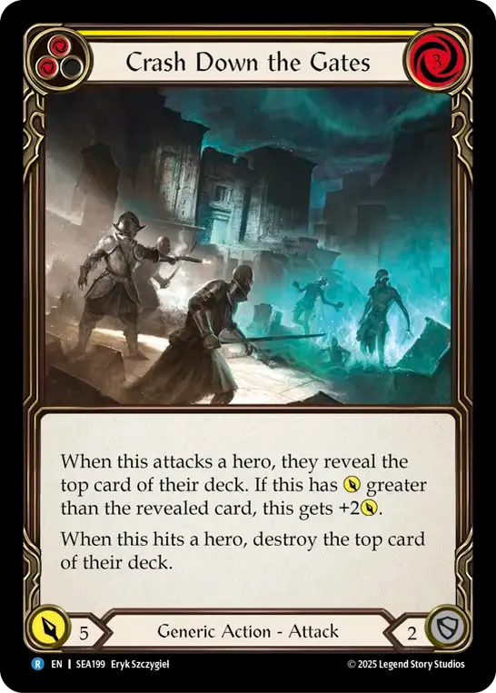 Crash Down the Gates (Yellow) — High Seas — Flesh and Blood