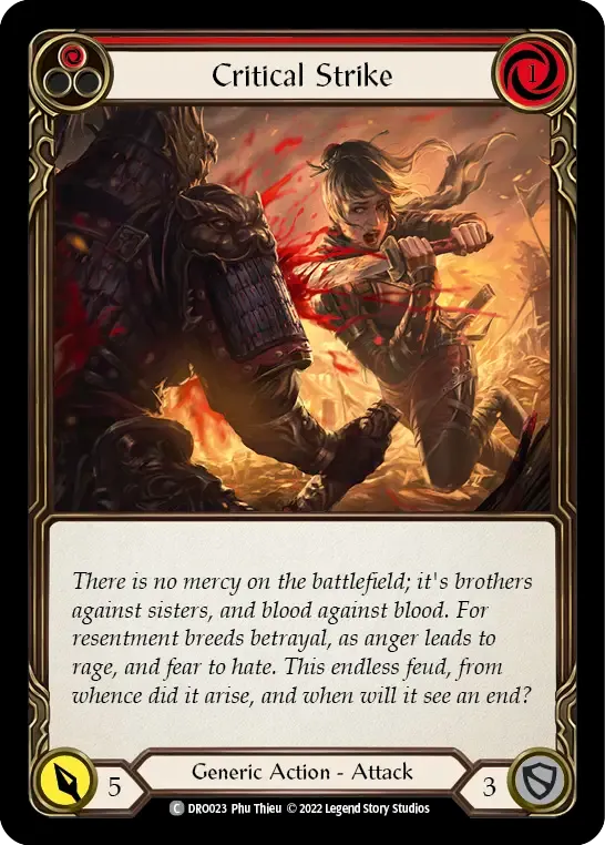 Critical Strike (Red) from Dromai - Blitz Deck - Flesh and Blood
