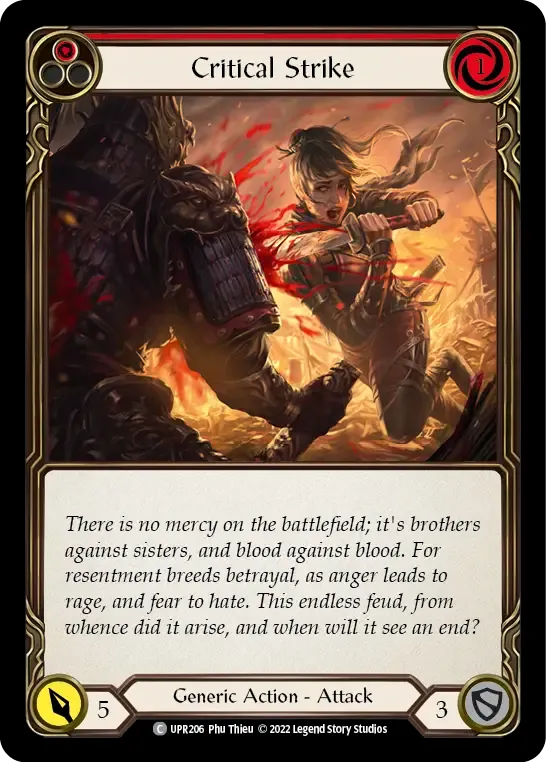 Critical Strike (Red) — Uprising — Flesh and Blood