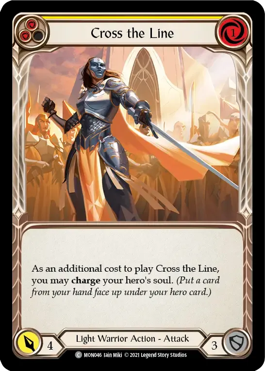 Cross the Line (Yellow) — Monarch — Flesh and Blood