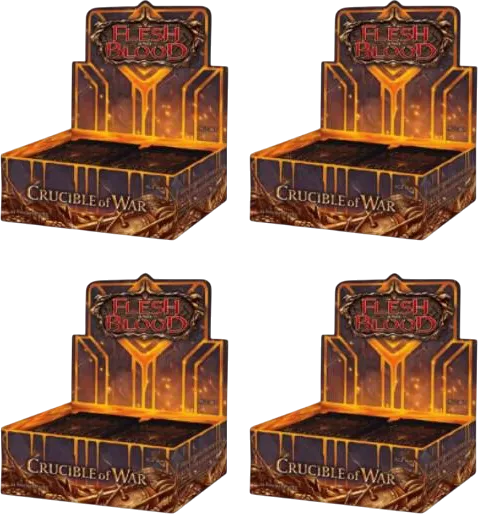 Case de 4 displays Crucible of War 1st Edition — Crucible of War — Flesh and Blood
