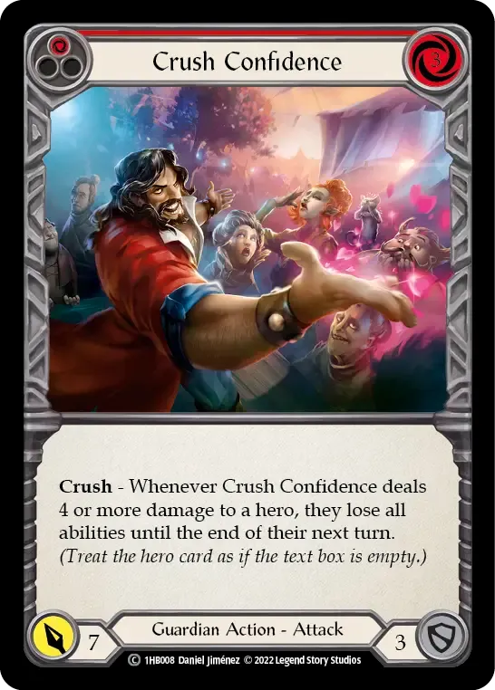Crush Confidence (Red) — Bravo - Blitz Deck — Flesh and Blood