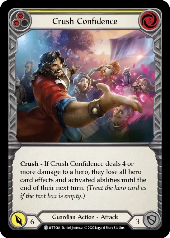 Crush Confidence (Yellow) — Welcome to Rathe - Unlimited — Flesh and Blood