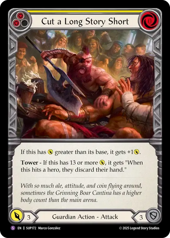 Cut a Long Story Short — Super Slam — Flesh and Blood