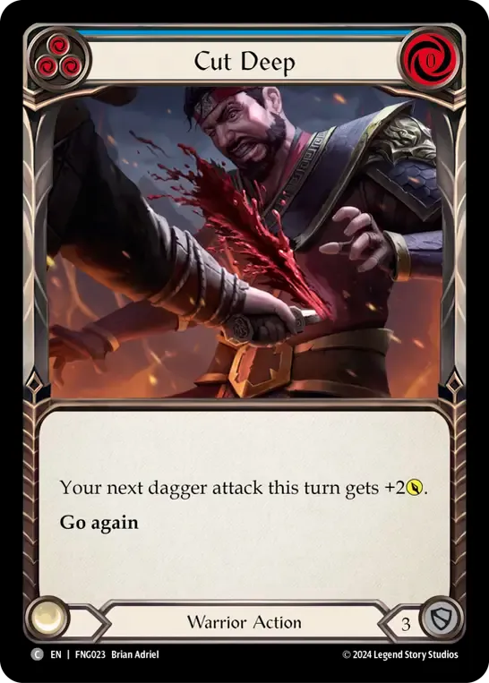 Cut Deep (Blue) — The Hunted Blitz Deck - Fang — Flesh and Blood