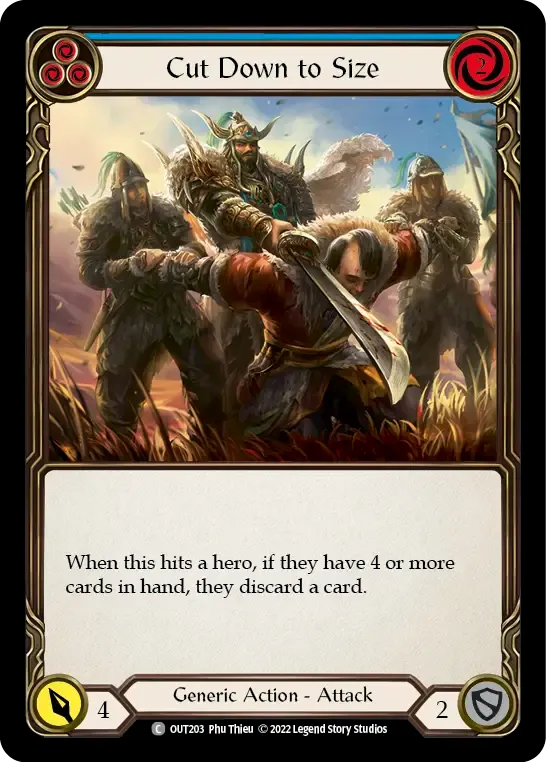 Cut Down to Size (Blue) — Outsiders — Flesh and Blood