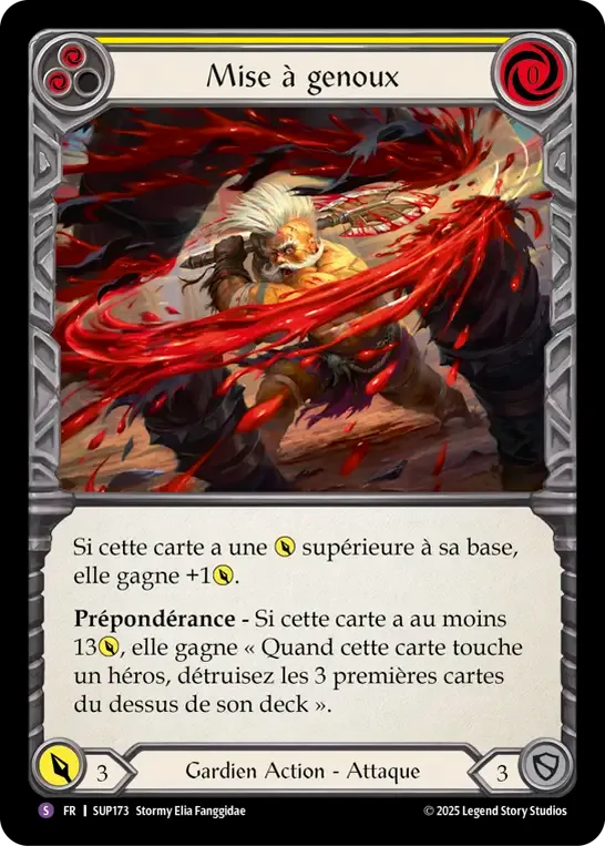 Mise à genoux — Super Slam — Flesh and Blood