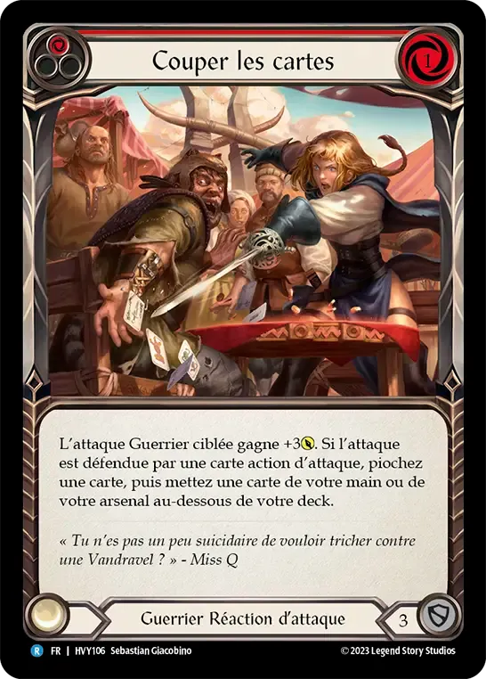 Couper les cartes from Heavy Hitters - Flesh and Blood