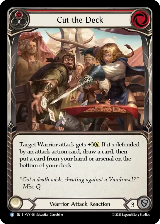 Cut the Deck (Red) from Heavy Hitters - Flesh and Blood