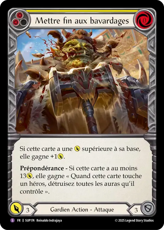 Mettre fin aux bavardages — Super Slam — Flesh and Blood