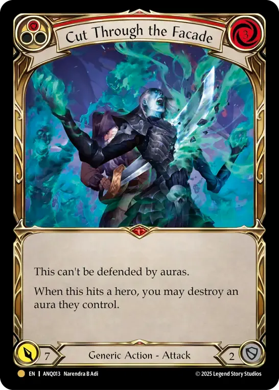Cut Through the Facade (Red) — Compendium of Rathe - Antiquity Pack — Flesh and Blood