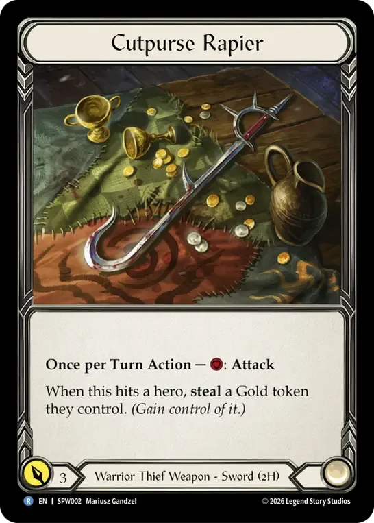Cutpurse Rapier from Smash Palace - Chorus of Steel - Flesh and Blood