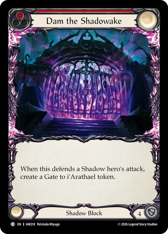 Dam the Shadowake (Red) — Usurp the Shadow Throne — Flesh and Blood