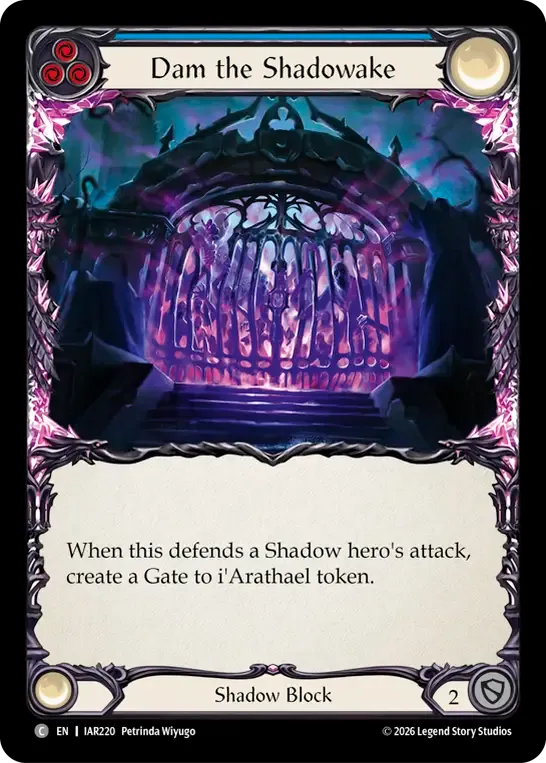 Dam the Shadowake (Blue) — Usurp the Shadow Throne — Flesh and Blood