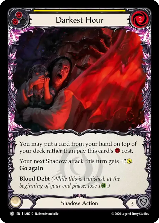 Darkest Hour (Yellow) — Usurp the Shadow Throne — Flesh and Blood
