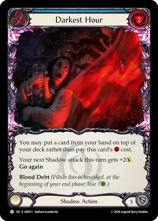 Darkest Hour (Blue) — Usurp the Shadow Throne — Flesh and Blood