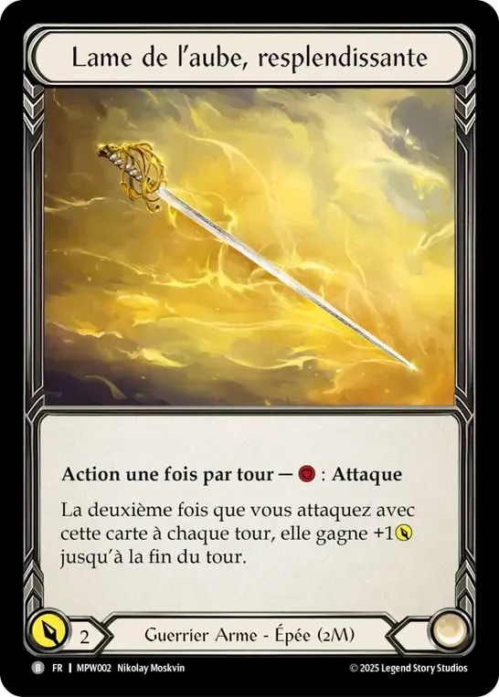 Lame de l’aube, resplendissante from Mastery Pack Warrior - Flesh and Blood