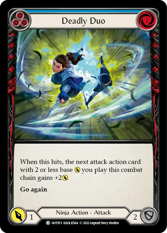 Deadly Duo (Blue) — Outsiders — Flesh and Blood