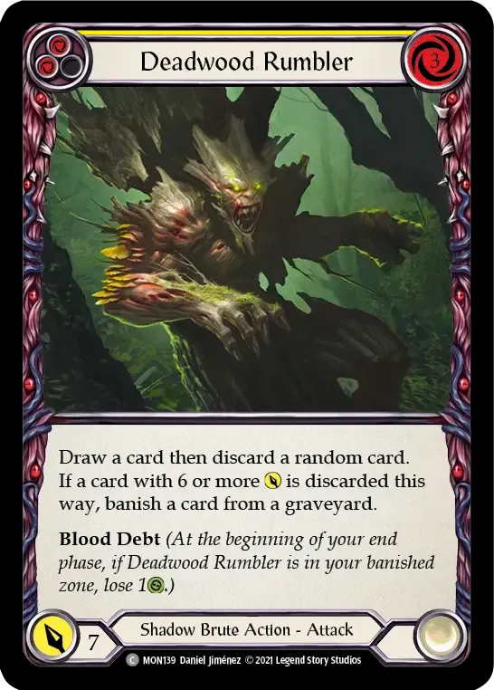 Deadwood Rumbler (Yellow) from Monarch - Flesh and Blood