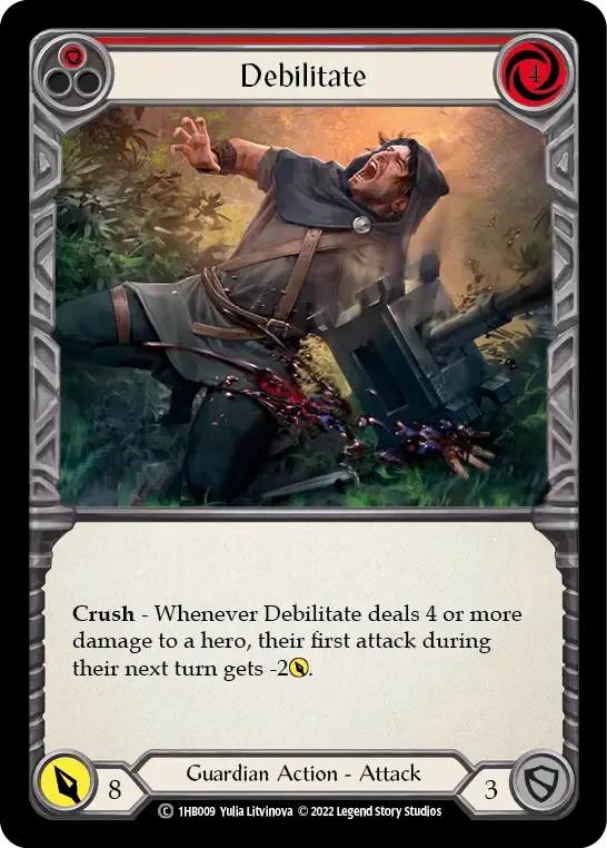 Debilitate (Red) — Bravo - Blitz Deck — Flesh and Blood