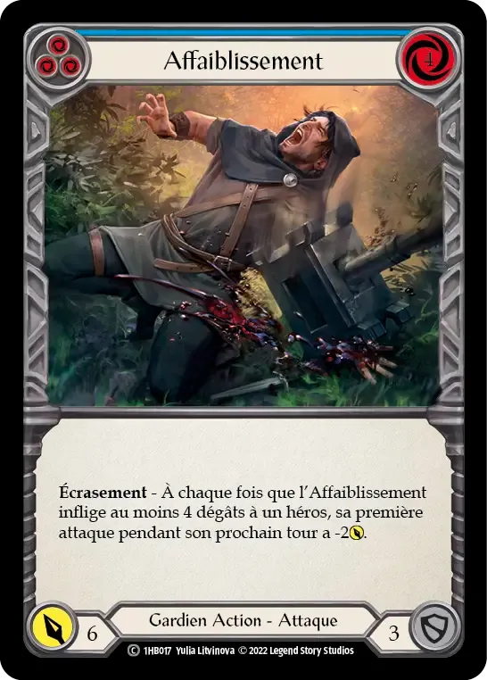 Affaiblissement — Bravo - Blitz Deck — Flesh and Blood
