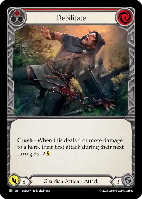 Debilitate (Red) — Bravo Demo Deck — Flesh and Blood