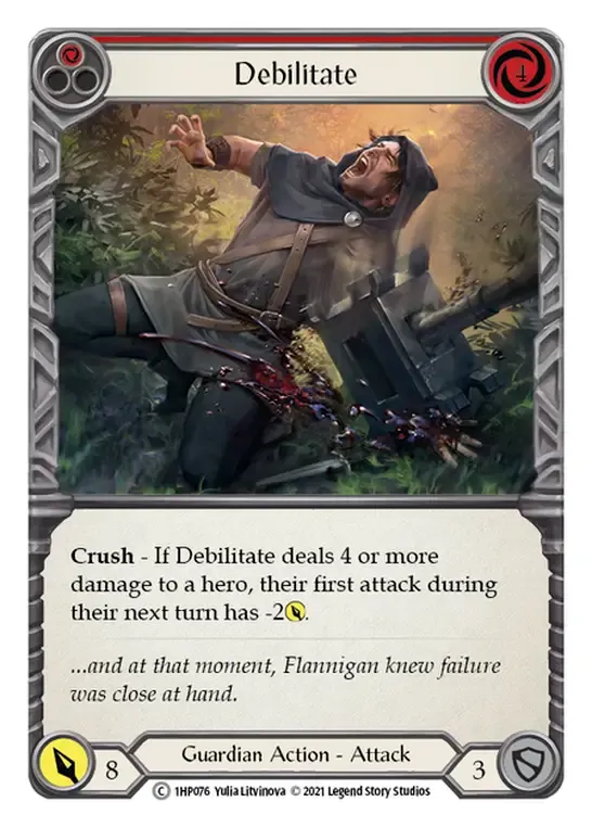 Debilitate (Red) — History Pack 1 — Flesh and Blood