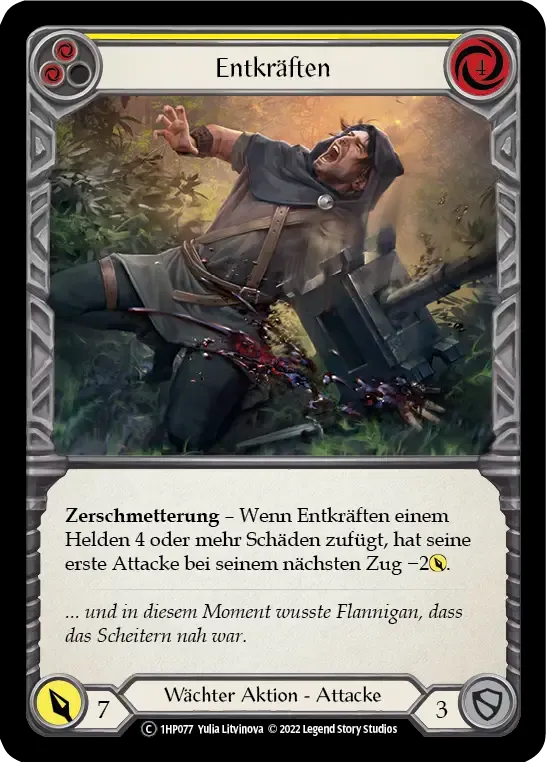 Debilitate (Yellow) from History Pack 1 - Black Label - Flesh and Blood