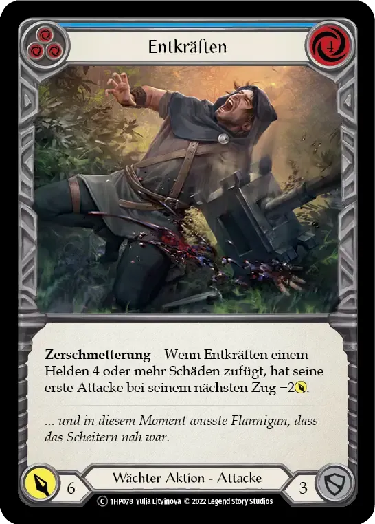 Debilitate (Blue) — History Pack 1 - Black Label — Flesh and Blood