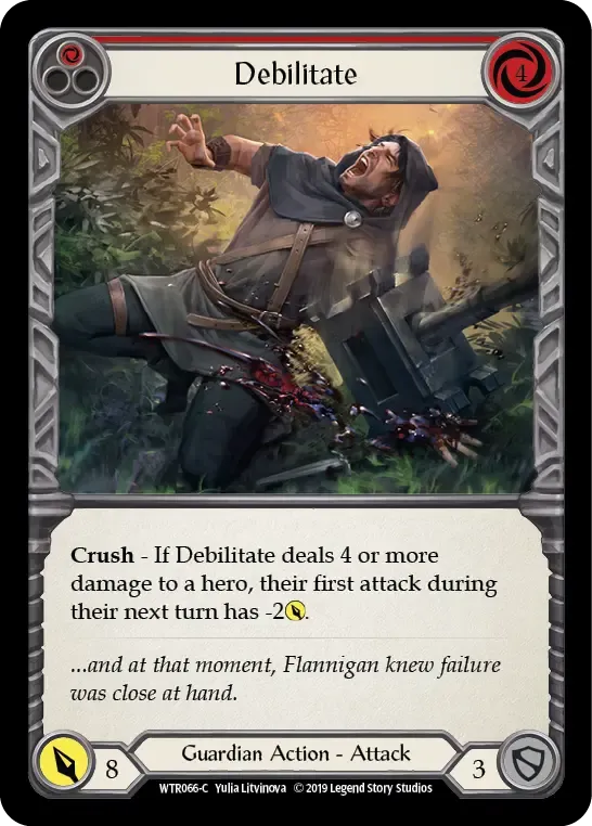 Debilitate (Red) — Welcome to Rathe — Flesh and Blood