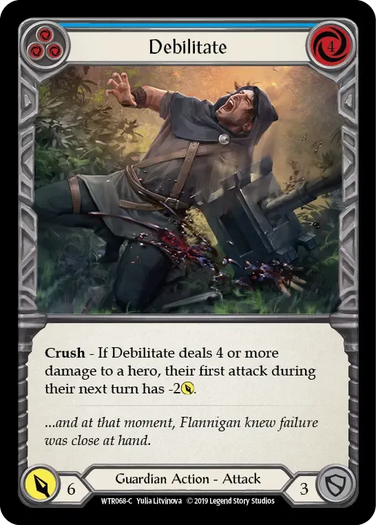 Debilitate (Blue) from Welcome to Rathe - Flesh and Blood