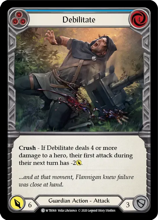 Debilitate (Blue) from Welcome to Rathe - Unlimited - Flesh and Blood