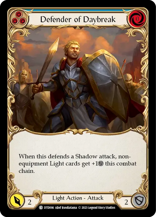 Defender of Daybreak (Blue) — Dusk till Dawn — Flesh and Blood