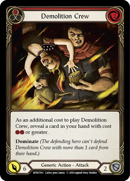 Demolition Crew (Red) — Welcome to Rathe — Flesh and Blood