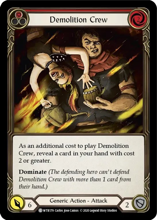 Demolition Crew (Red) from Welcome to Rathe - Unlimited - Flesh and Blood