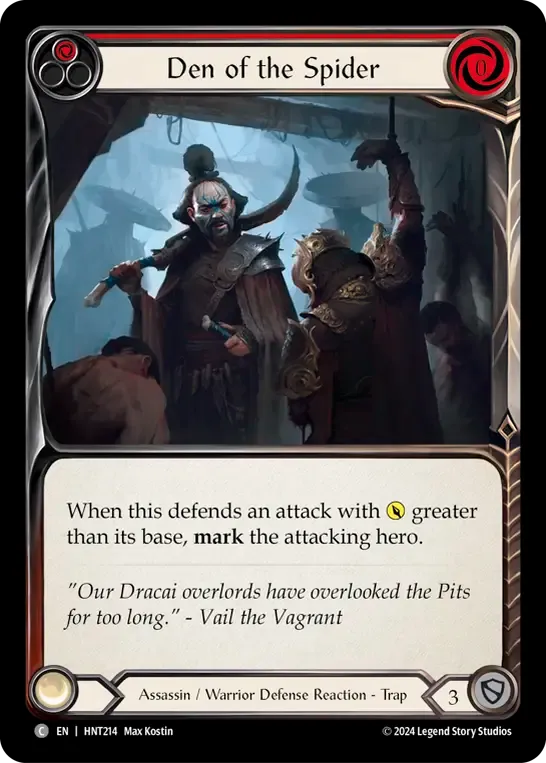 Tanière de l’araignée — The Hunted — Flesh and Blood