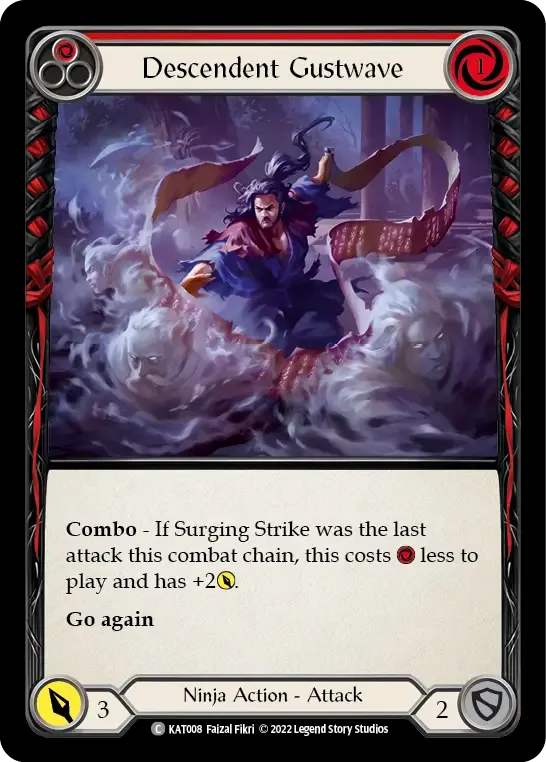 Descendent Gustwave (Red) — Katsu - Blitz Deck — Flesh and Blood