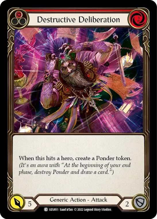 Destructive Deliberation (Red) — Uzuri - Blitz Deck — Flesh and Blood