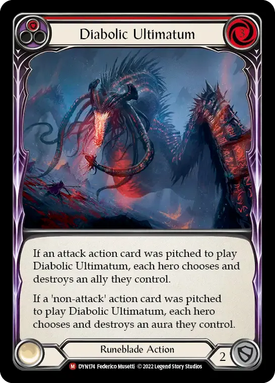 Diabolic Ultimatum — Dynasty — Flesh and Blood