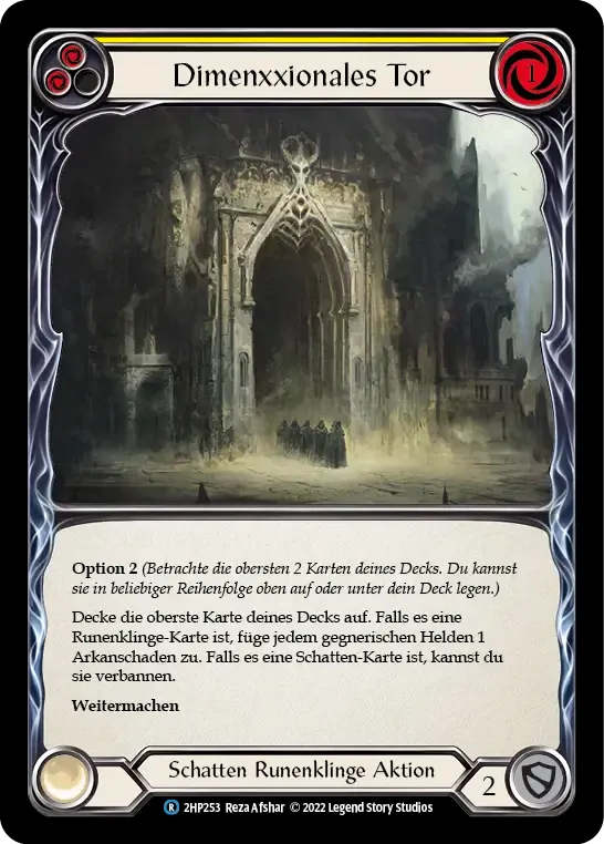 Dimenxxional Gateway (Yellow) — History Pack 2 - Black Label — Flesh and Blood