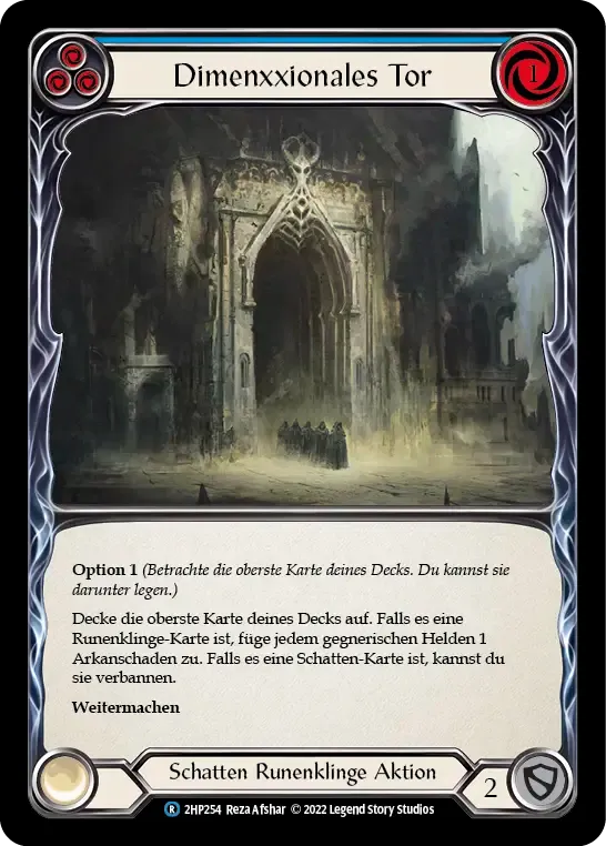 Dimenxxional Gateway (Blue) — History Pack 2 - Black Label — Flesh and Blood